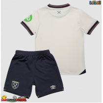 Camisa de Futebol West Ham United Equipamento Secundário Infantil 2025-26 Manga Curta (+ Calças curtas)